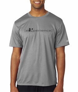 Grey performance runner t-shirt